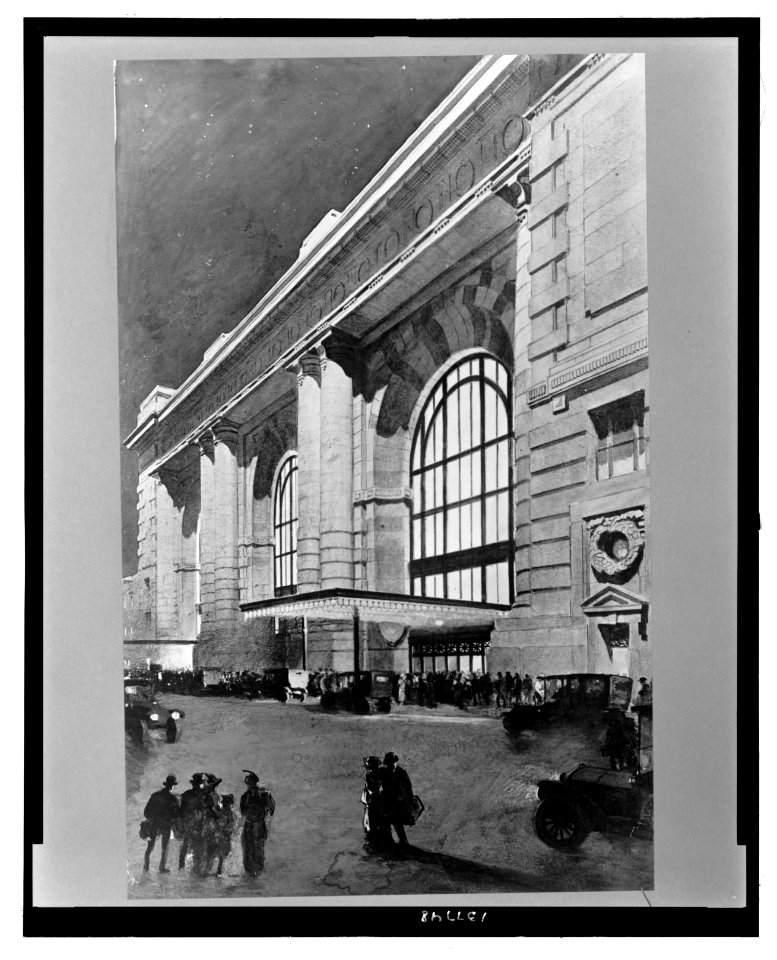 Artist's rendering of the new Union Station building in Kansas City, Missouri LCCN2008676734