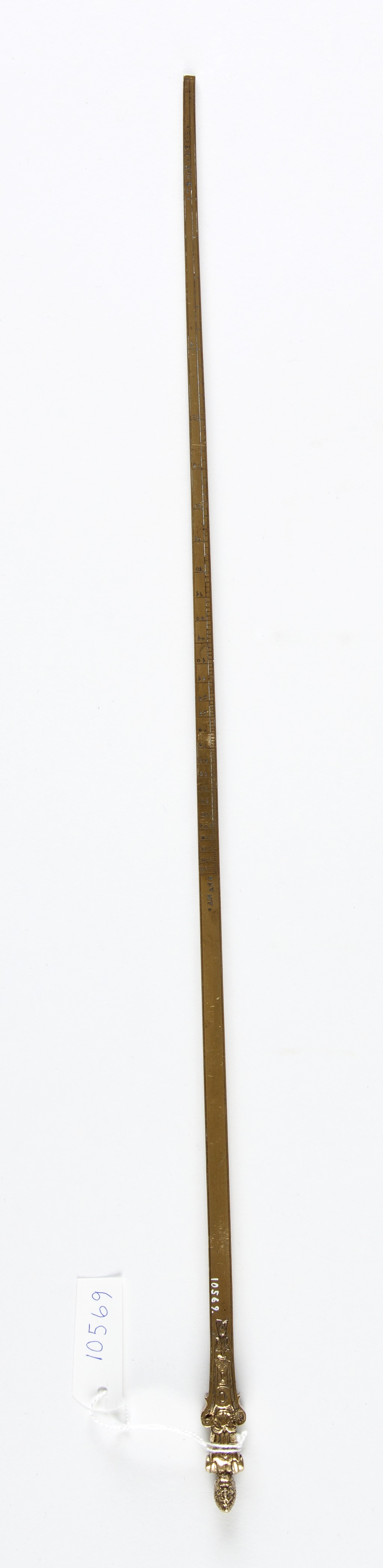 Artillerimåttstock (Hartmansk) av förgylld mässing - Skoklosters slott - 92842