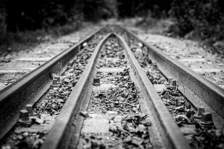 Railroad railway steel photo