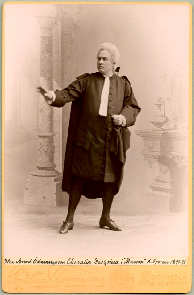 Arvid Ödmann, rollporträtt - SMV - H9 115