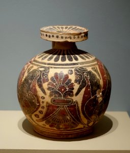 Aryballos, Corinthian, c. 575 BC, terracotta - Middlebury College Museum of Art - Middlebury, VT - DSC07974 photo