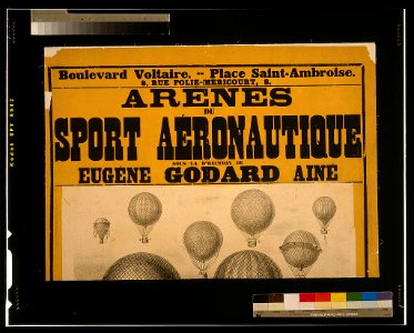 Arènes du sport aéronautique sous la direction de Eugène Godard ainé inauguration le dimanche 15 Mars 1885. LCCN2002716352