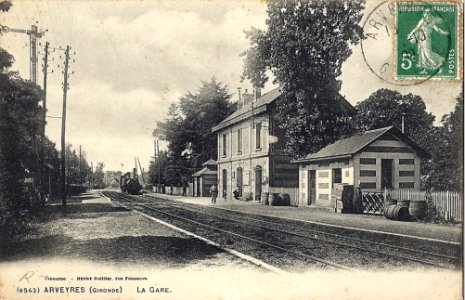 Arveyres - gare 1