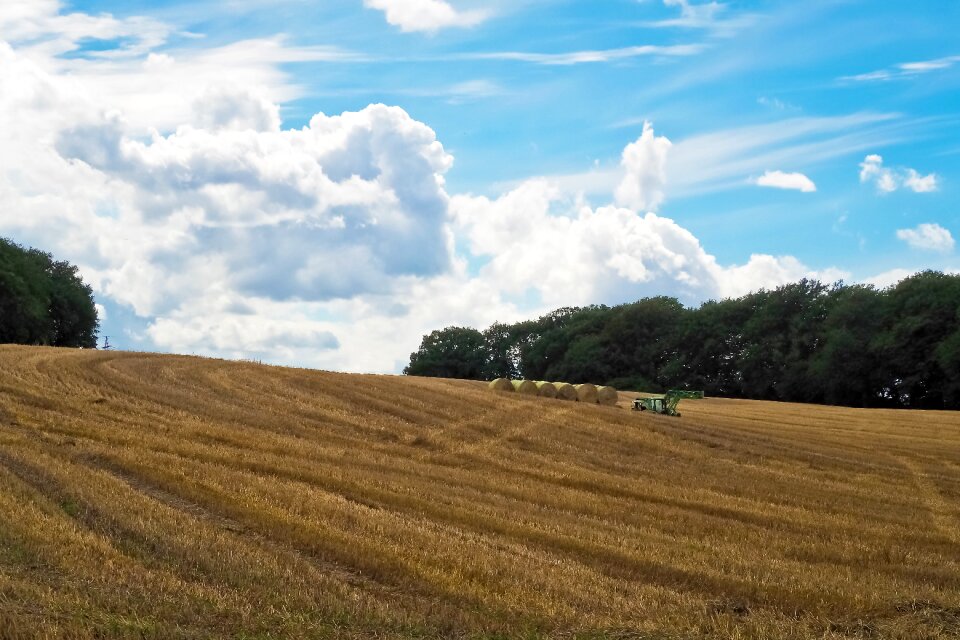Agriculture meadow clouds