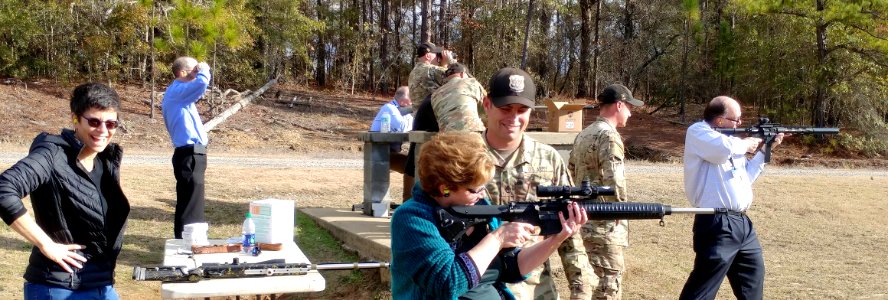 ASB Members at the Armour Marksmanship Unit, Ft Benning, GA, 2018