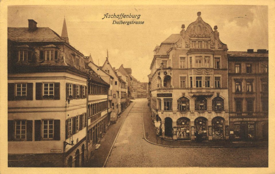 Aschaffenburg, Bayern - Dalbergstraße (Zeno Ansichtskarten)