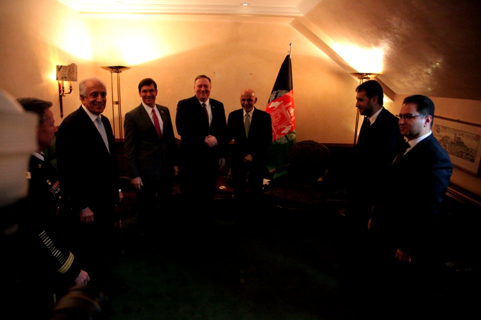 Ashraf Ghani, SecPompeo, SecDef Esper (49533934813)