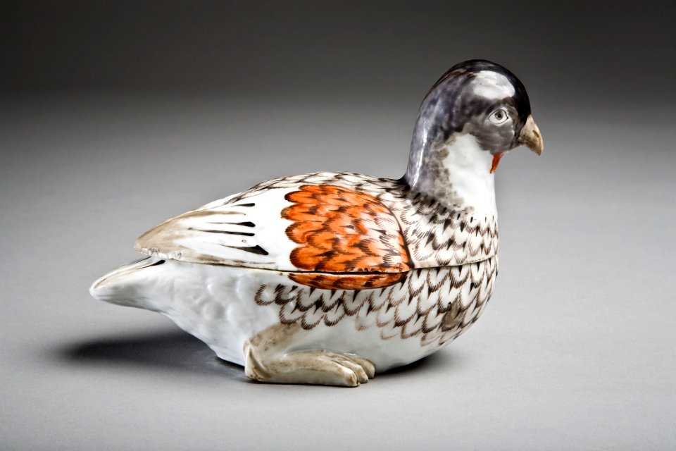 Ask i form av rapphöna - Hallwylska museet - 86769