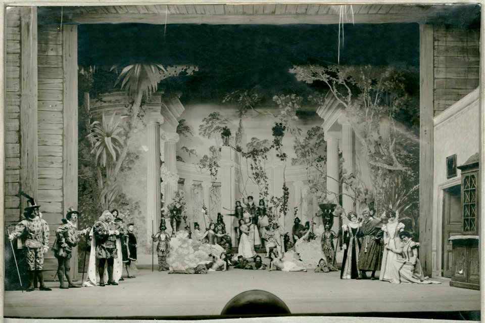 Askungen, Kungliga Operan 1907. Föreställningsbild - SMV - H13 058