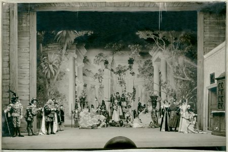 Askungen, Kungliga Operan 1907. Föreställningsbild - SMV - H13 058