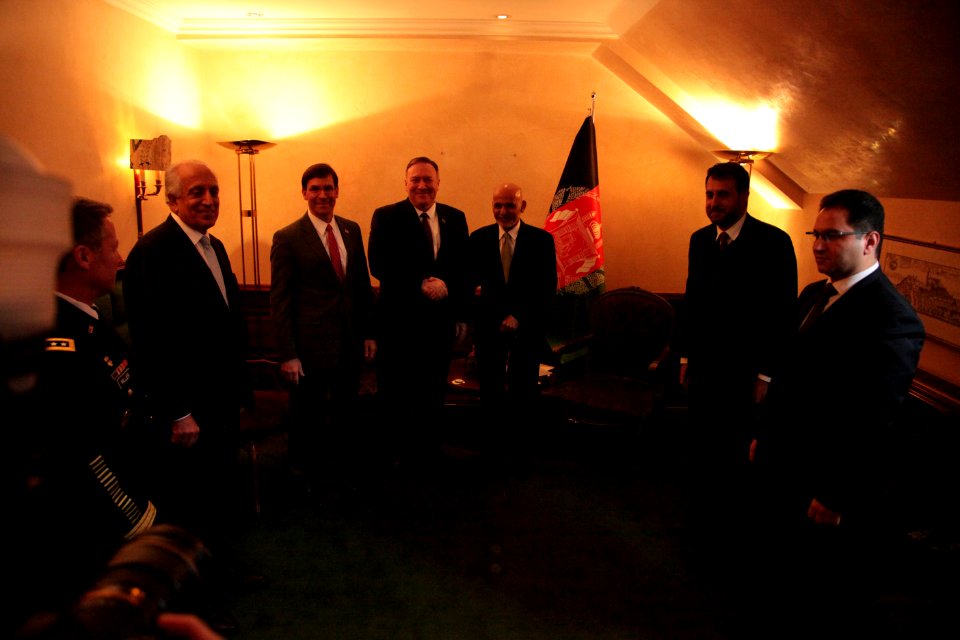 Ashraf Ghani, SecPompeo, SecDef Esper (49533934393)