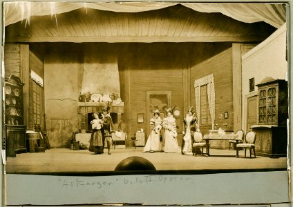 Askungen, Kungliga Operan 1907. Föreställningsbild - SMV - H10 044