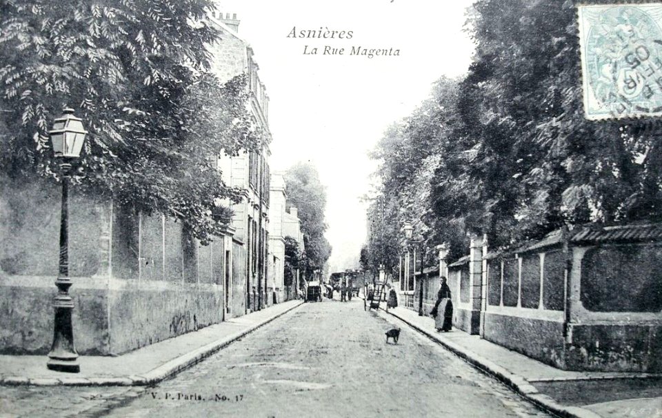 Asnières-sur-Seine.Rue Magenta