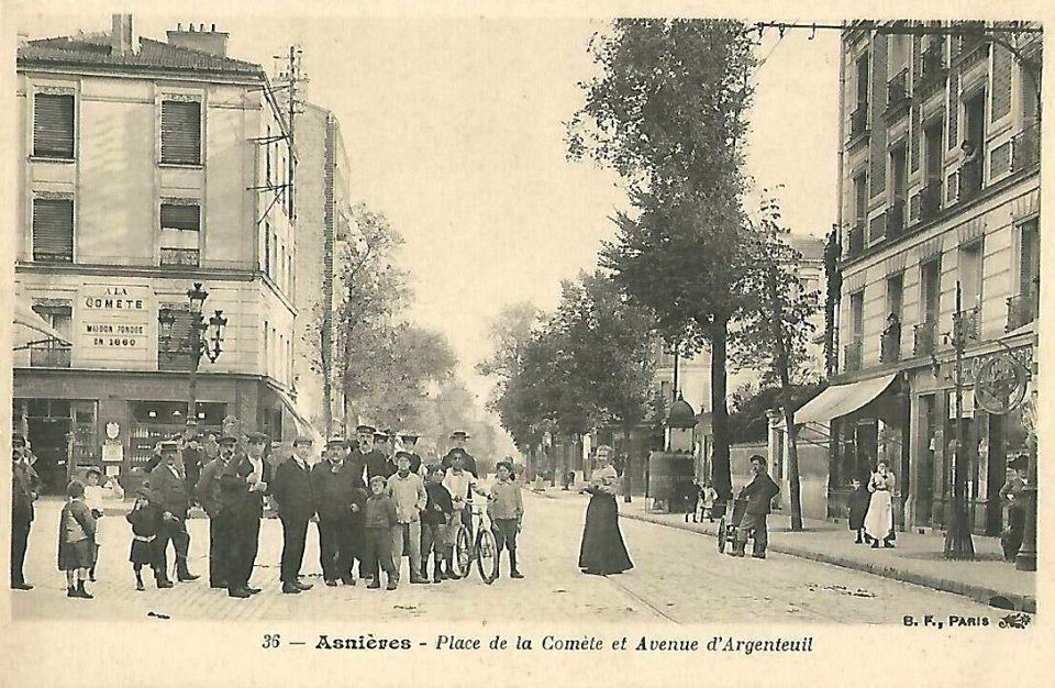 Asnières-sur-Seine.Place de la Comète.Avenue d'Argenteuil