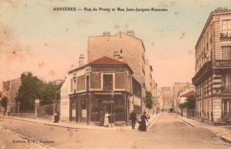 Asnières-sur-Seine.Rue de Prony.Rue Jean-Jacques-Rousseau