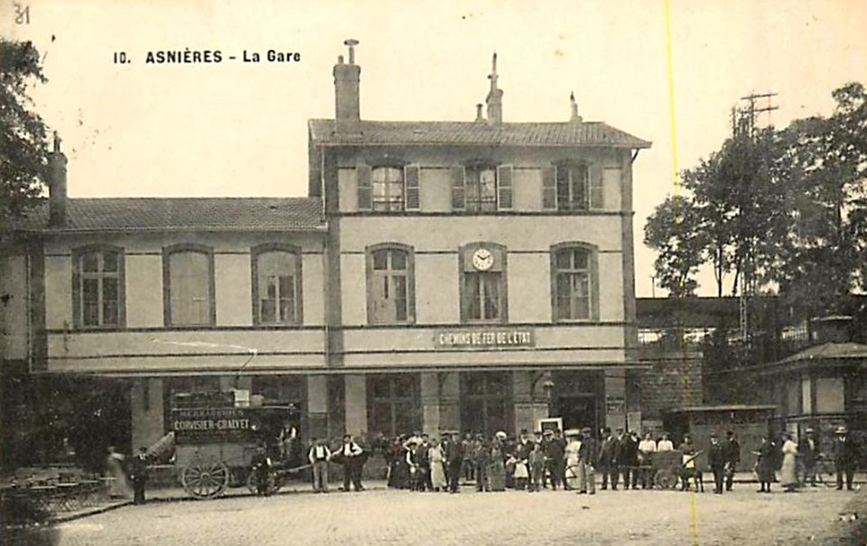 Asnières-sur-Seine.Gare.Rue de la Station
