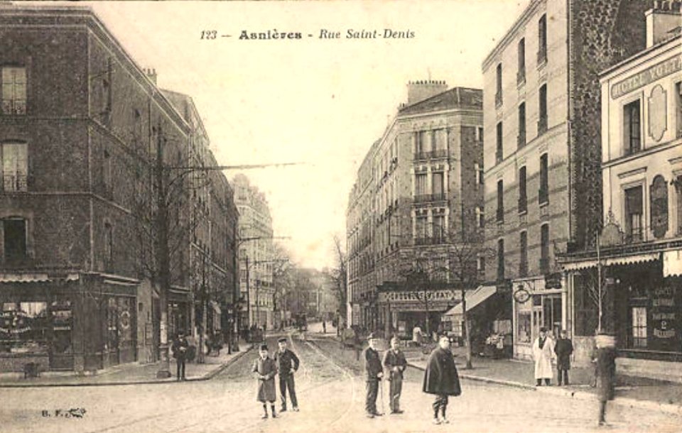 Asnières-sur-Seine.Rue Saint-Denis