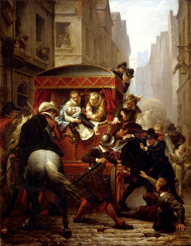 Assassinat d’Henri IV et l’arrestation de Ravaillac par Charles-Gustave Housez