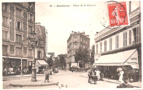 Asnières-sur-Seine.Place de la Comète.1908