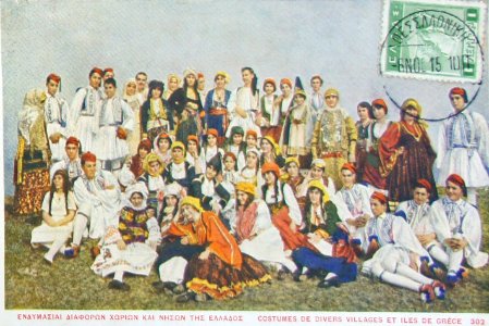 13 novembre 1915 costumes Grece