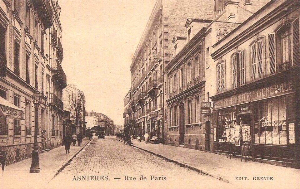 Asnières-sur-Seine.Rue de Paris.Papeterie