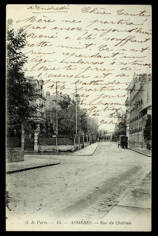 Asnières-sur-Seine.Rue du Château