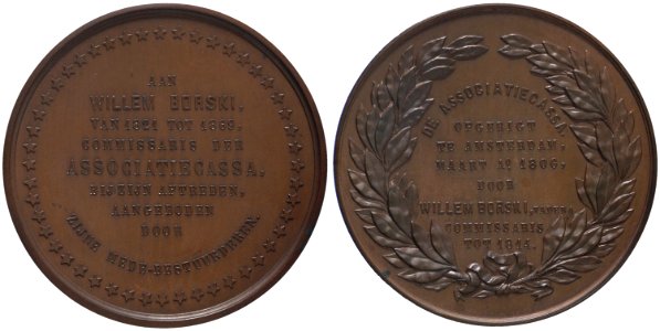 Associatie cassa te Amsterdam t.g.v. Willem Borski (aftreden van de commissaris - 1869), objectnr PA 842