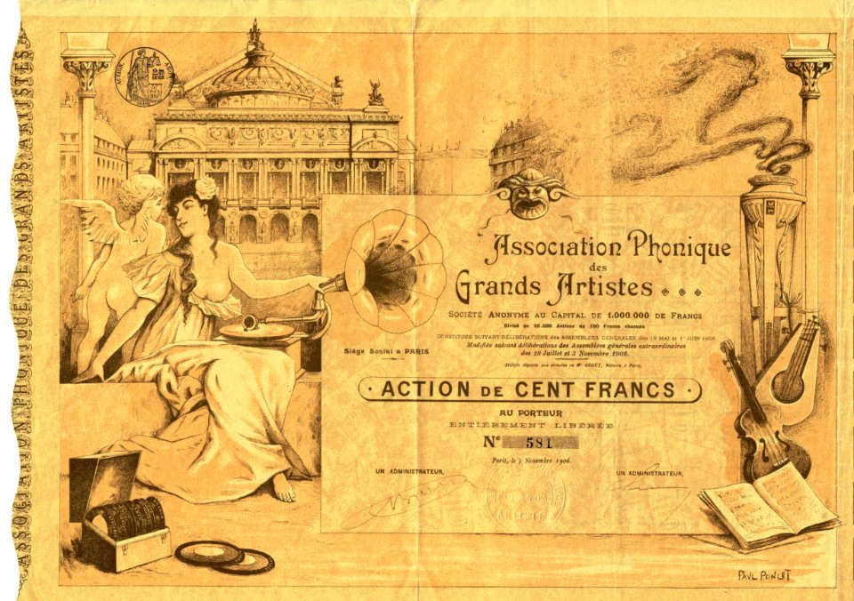 Association Phonique des Grands Artistes 1906