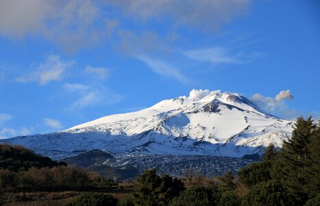 Etna volcano mountain photo