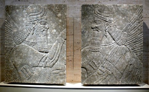 Assyrian Winged deities Kimbell