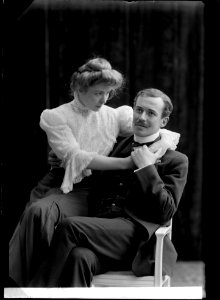 Astri Torsell and Einar Fröberg in Livets maskerad at Dramatiska teatern 1906 - SMV - NT036