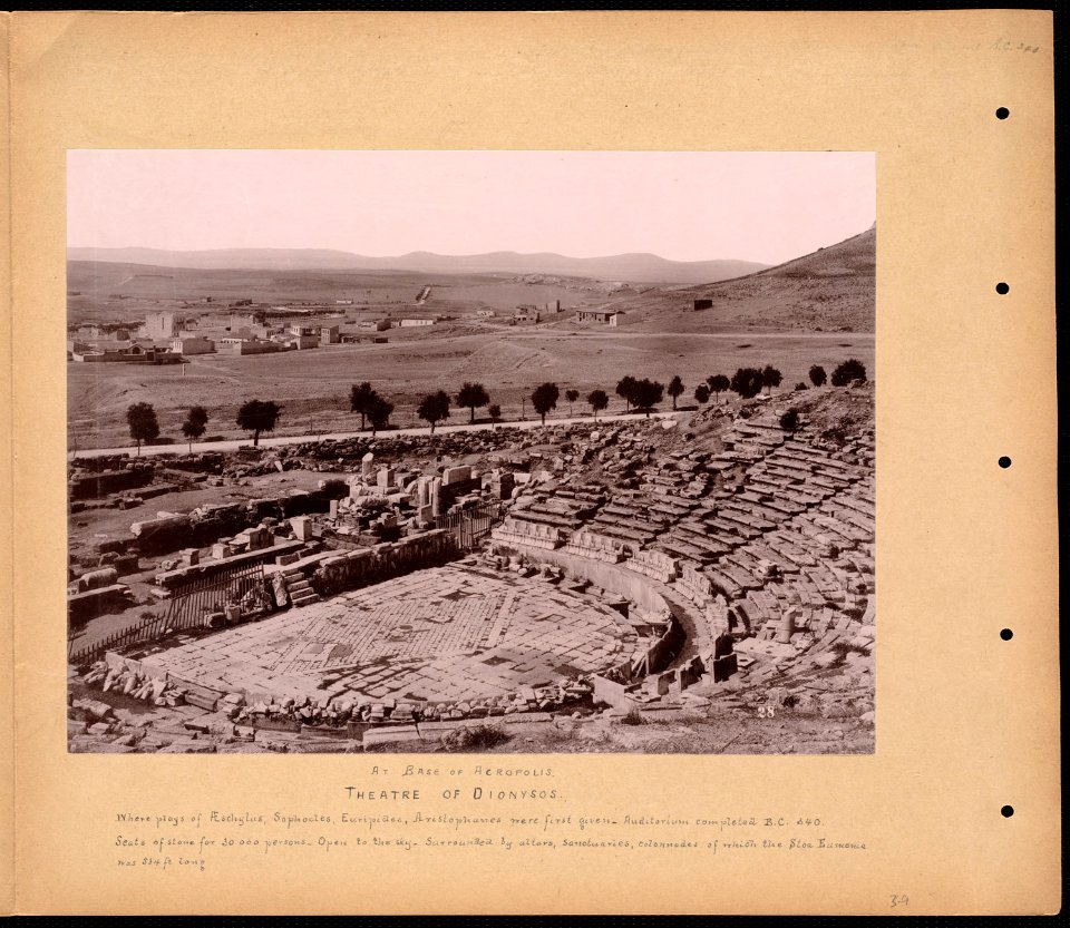 At base of Acropolis. Theatre of Dionysos