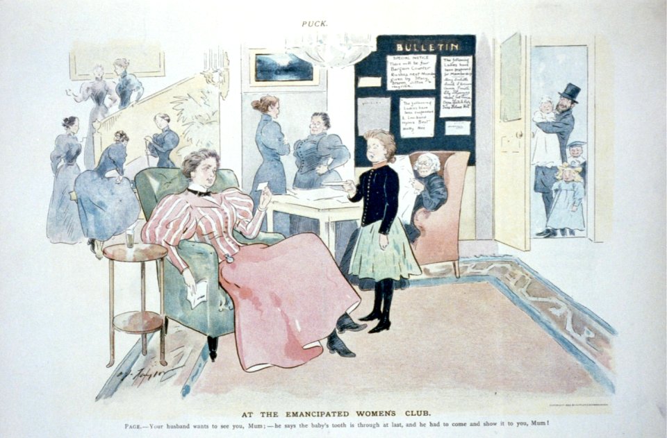 At the emancipated women's club LCCN2002720317