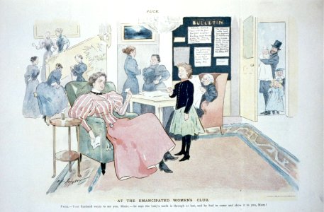 At the emancipated women's club LCCN2002720317