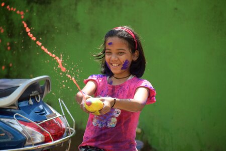 Happiness fun holi