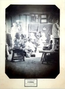 Atelier du sculpteur Aimé Irvoy - photo Charles D'Hérou