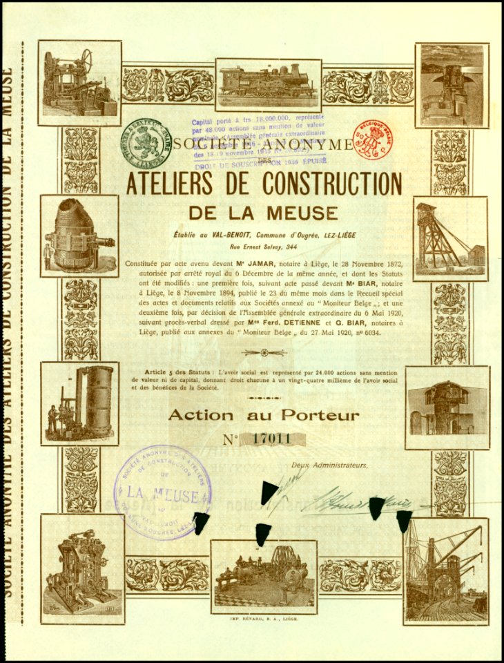 Ateliers de Construction de la Meuse 1920