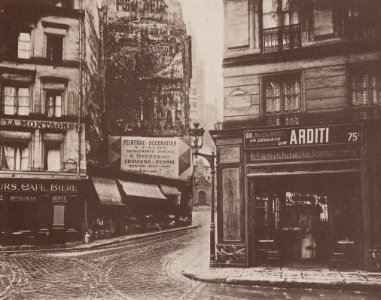 Atget, Eugène - Alte Häuser, alte Straßen, pittoreske Ansichten, Rue de la Montagne – Sainte Geneviève (Zeno Fotografie)