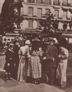 Atget, Eugène - Leben und Arbeitswelt, Eisverkäufer auf dem Boulevard St. Michel (Zeno Fotografie)