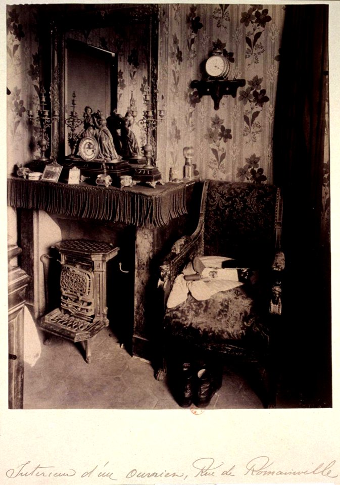 Atget Intérieur d'un ouvrier rue de Romainville