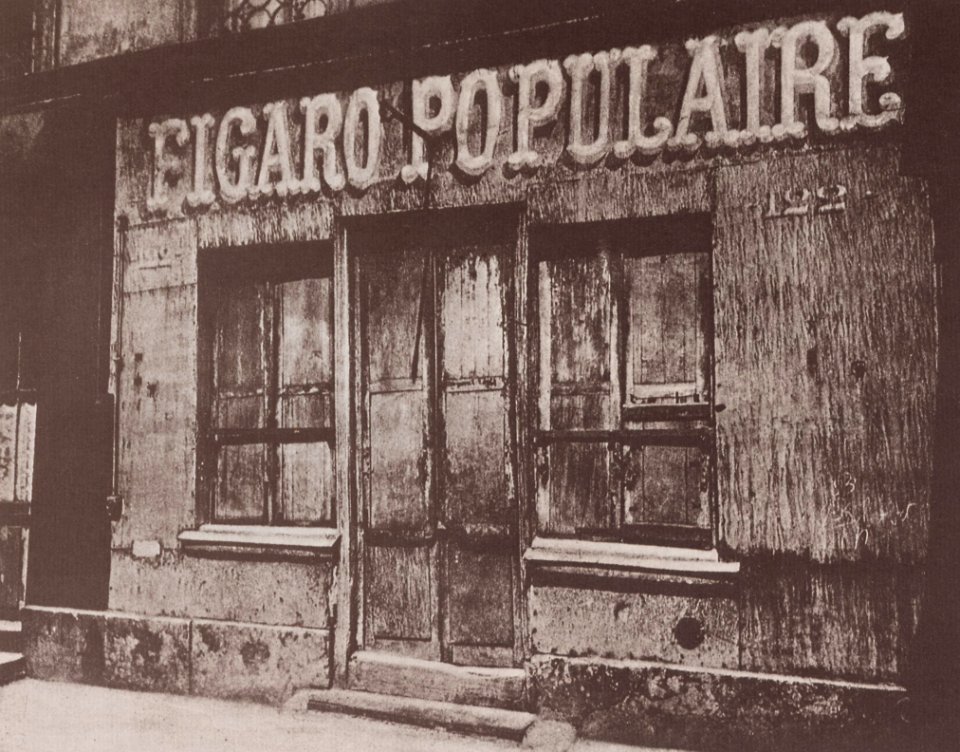 Atget, Eugène - Ladenschilder, »Figaro Populaire« (Zeno Fotografie)