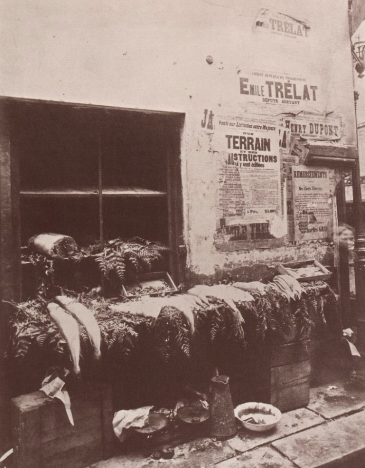 Atget, Eugène - Leben und Arbeitswelt, Fischhändler (Zeno Fotografie)