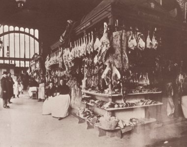 Atget, Eugène - Leben und Arbeitswelt, Metzger in den Hallen (Zeno Fotografie)