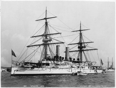 Atlanta (protected). Port bow, 1891 - NARA - 512894