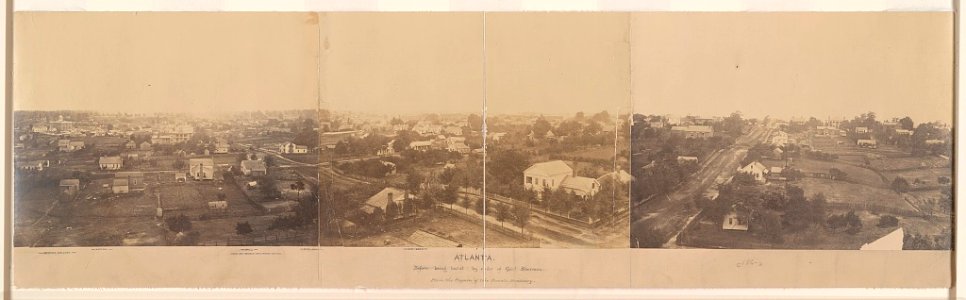 Atlanta, before being burnt- by order of Gen'l. Sherman, from the cupola of the Female Seminary LCCN2007662840