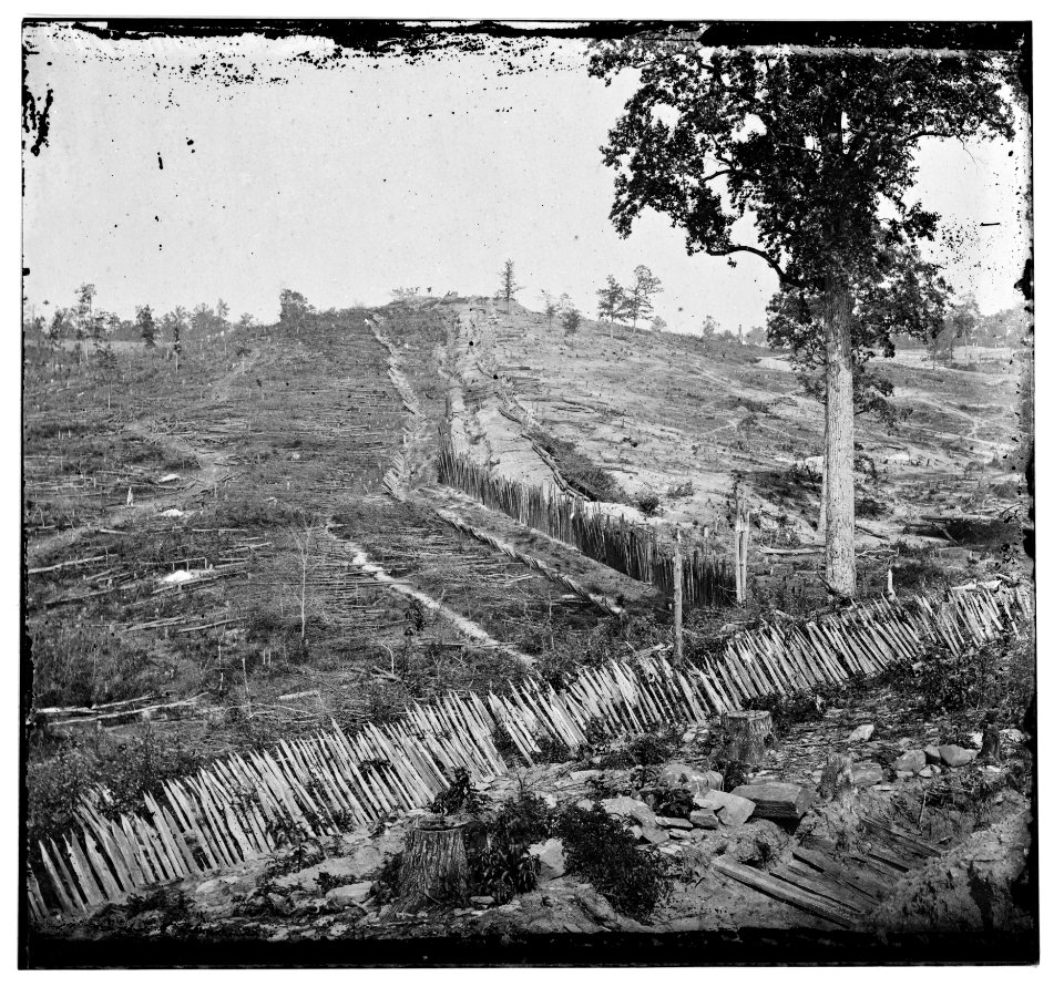 Atlanta, Ga. Confederate palisades, on north side of city LOC cwpb.02240