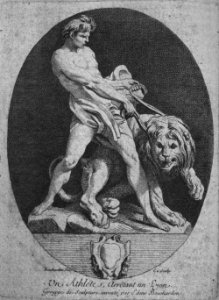 Athlète arretant un lyon E Bouchardon ADHM 49553