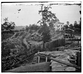 Atlanta, Ga. Confederate palisades and chevaux-de-frise near Potter house LOC cwpb.03416