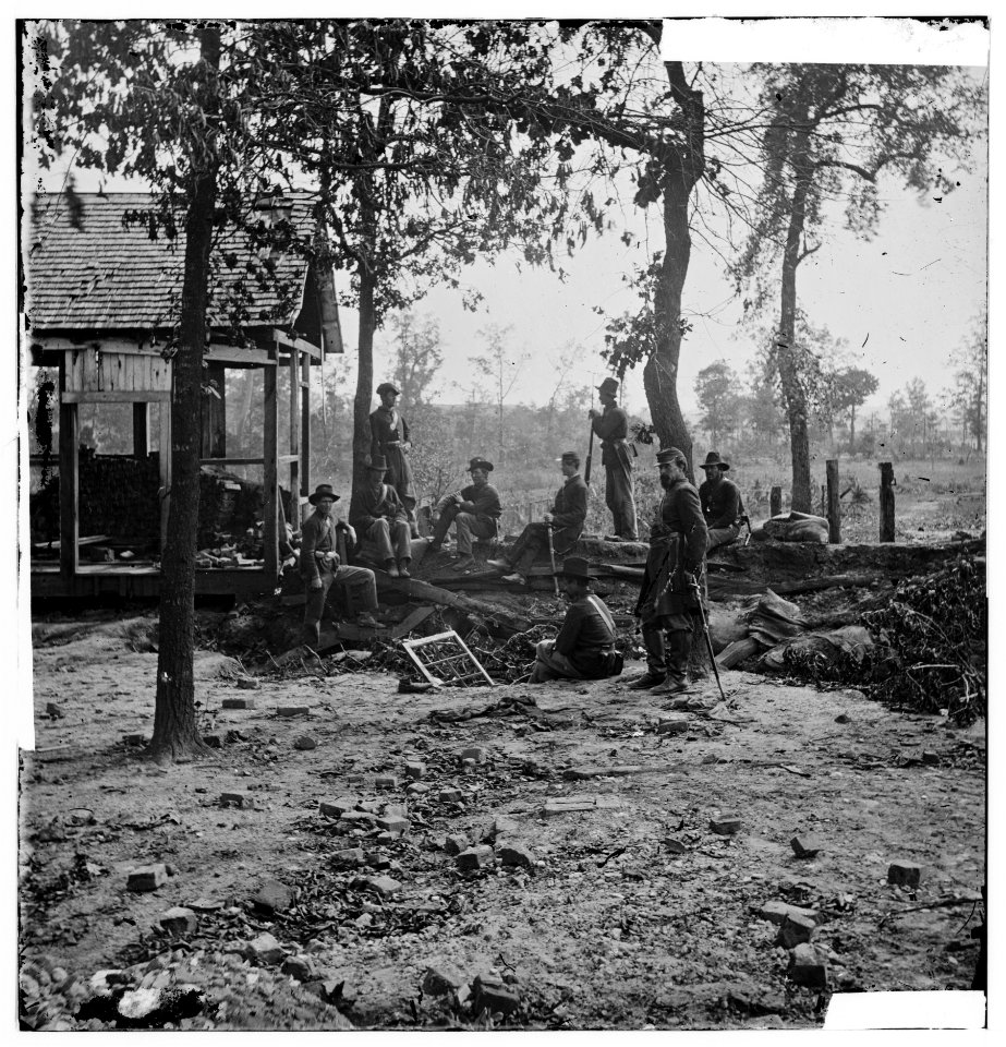 Atlanta, Georgia. Federal picket post shortly before the battle of July 22 LOC cwpb.02234