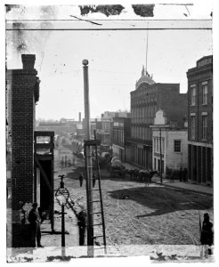 Atlanta, Ga. Wagon train on Marietta Street LOC cwpb.03354